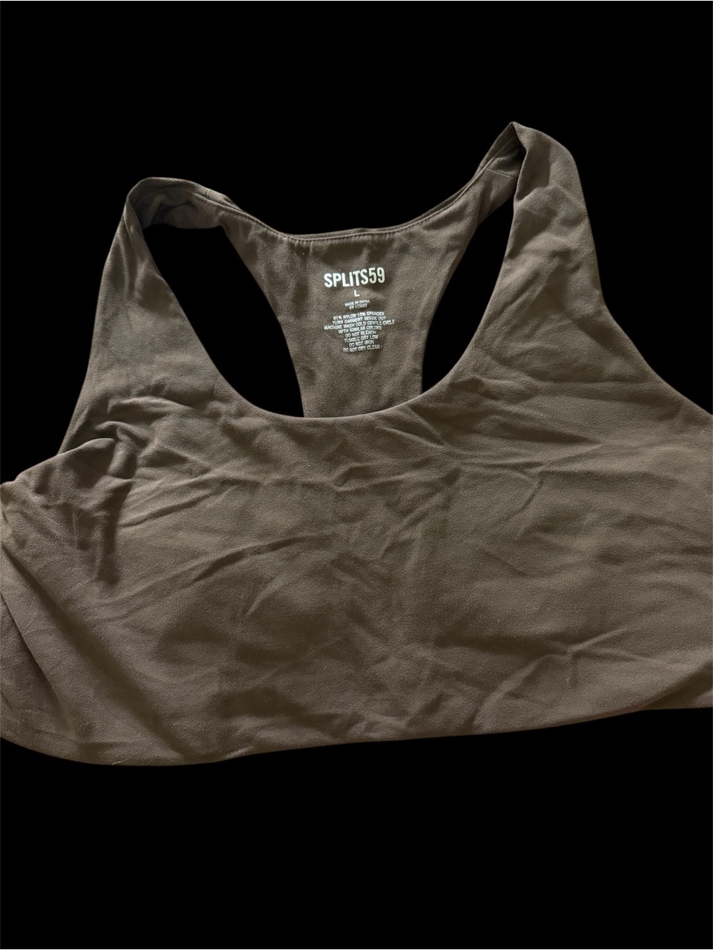 SPLITS59 Women's Racerback Sports Bra — brown